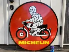 ビンテージ 大型 看板 MICHELIN ミシュラン 直径76cm 世田谷ベース