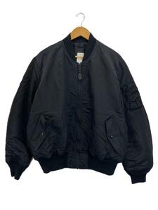 ALPHA INDUSTRIES◆MA1/フライトジャケット/XL/ナイロン/BLK/2000-7401//