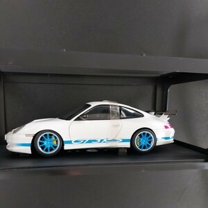 ◆オートアート　1/18スケール　ポルシェ996後期型　GT3RS　ホワイト/ブルー◆