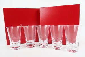 【新品同様・未使用】Baccarat バカラ グラス×5 ガラス ブランド食器 小物 雑貨【QU74】