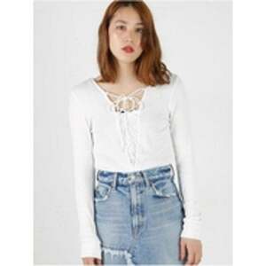 新品 MOUSSY（マウジー） 2WAYレースアップトップス オフホワイト 279-793 ※まとめて取引で何点でも同梱可能