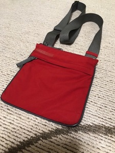 PRADA SPORTS☆プラダスポーツ☆ナイロンミニショルダーバッグ☆レッド＆グレー☆美品