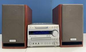 □M114 ONKYO オンキョー CD/MDコンポ チューナーアンプ FR-N7TX / ペアスピーカー D-N7TX / オーディオ機器 07年Hi-MD