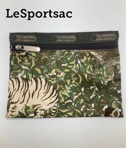 【未使用 即日発送】レスポートサック ポーチ アニマル サファリ キリン LeSportsac 小物入れ LESPORTSAC