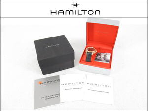 ■061101-004■美品■HAMILTON/ハミルトン■腕時計■ジャズマスター■クロノ■自動巻■スイス■H376460■元箱付き■