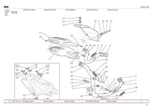 DUCATI 999/749　純正　ナンバープレートステーのクイックファスナー　2個セット　【送料込み】