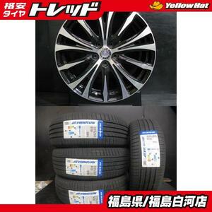 新品 夏タイヤ 225/55R19 23年製 ウィンラン R330 中古 WORK ピエトラ 8.0J-19 5H 114.3 +45 夏セット エクストレイル CX-5 ハリアー 白