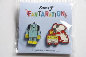 スヌーピー × おもしろサイエンスアート展 SNOOPY FANTARATION スヌーピー・ファンタレーション ピンズセット (2個) ビーグルロボ 