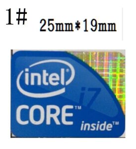 01# 初代目【CORE i7】エンブレムシール　 ■25*19㎜■ 条件付き送料無料