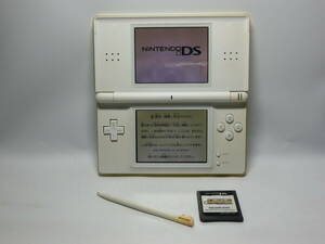 【№7121-ｇ6011】中古：任天堂 Nintendo☆ニンテンドーDS Lite USG-001 本体・ソフト・タッチペン付き 作動確認