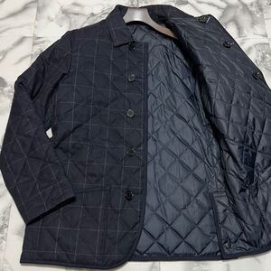 極美品●希少XL!マッキントッシュフィロソフィー リバーシブル キルティング ダウン コート MACKINTOSH ジャケット チェック 極暖 ネイビー