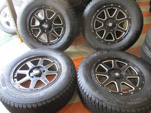 美品245/65R17 107Q BRIDGESTONE　STUDLESＳ 5穴　PCD127 17X7.5J ET40アルミホイール付きれいな4本セット☆☆☆☆