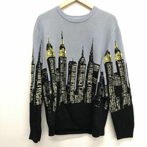 【HUF】ハフ★セーター SKYLINE CREW SWEATER ニット KN00387 サイズL 09