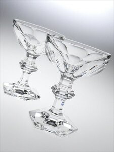 n549 Baccarat バカラ クリスタル アルクール ペア シャンパンクープ グラス 2客