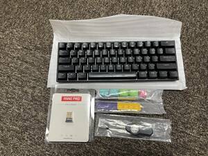 USED ANNE PRO 2　メカニカルキーボード 青軸 black Bluetooth USBアダプター セット