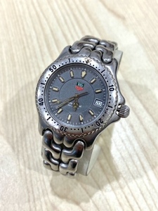 電池交換済 稼動品 TAG HEUER タグホイヤー プロフェッショナル WG1213-KO クォーツ 腕時計 ボーイズ グレー文字盤 SS 腕回り約17.5cm