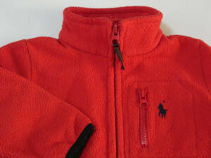 中古品 米国 Polo by Ralph Lauren社　 ベビー　フルジップ　フリース　ジャケット　 　サイズ12M 　　(1才児用) 約75cm