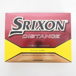 新品箱付 DUNLOP SRIXON スリクソン DISTANCE イエロー ゴルフボール (29a