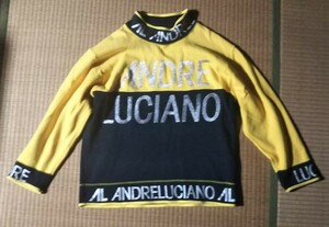 アンドレルチアーノ andre　luciano トレーナー スウェット ロゴ ツートーン バイカラー アンドレルシアーノ