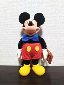 ミッキーマウス　ぬいぐるみ　セキグチ　Mサイズ【美品】【タグ付き】【30cm】　人形　フィギュア 当時物