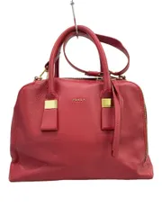 FURLA トートバッグ レザー レッド 無地