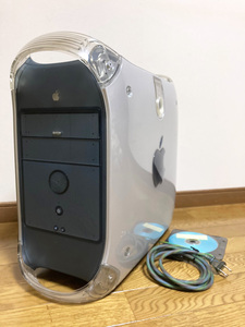 ♪動作確認済 保証なし APPLE PowerMac G4 AGPグラフィックス 400MHz 120GB 1.25GB Rage128Pro（16MB）DVD-ROM OS10.4.11 9.2.2 アップル