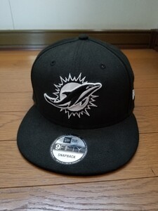 NEW ERA 9fifty miami dolphins ニューエラ キャップ スナップバック マイアミ ドルフィンズ nfl アメフト正規品 古着 中古 匿名配送