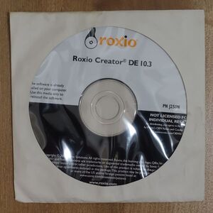 Roxio Creator DE 10.3 PN J250N CD/DVDライティングソフト Windows 未開封