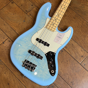 Fender 2024 Collection Made in Japan Hybrid II Jazz Bass Flame Celeste Blue