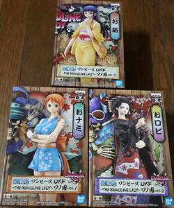 数量2セット　ワンピース DXF ～THE GRANDLINE LADY～ ワノ国 vol.1 おナミ ナミ vol.2 おロビ ニコ・ロビン vol.3 お菊 全3種