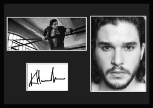 10種類!Kit Harington/キット・ハリントン/俳優/テレビ/ドラマ/サインプリント&証明書付きフレーム/BW/モノクロ/ディスプレイ(8-3Ｗ）