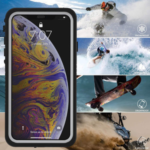 防水ケース お風呂や雨の日でも使用可能 iPhone Xs Max 6.5インチ IP68防水 防塵 米軍規格 耐衝撃 ワイヤレス充電対応 360度全面保護