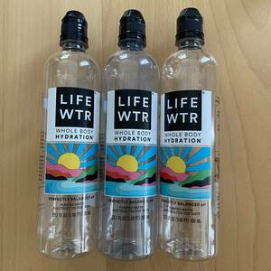 日本未発売 未使用 Life wtr ライフウォーター 700mL 3本セット 空ボトル ⑤