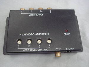  4CH 　VIDEO 　AMPLIFIER 　 中古品　　ジャンク