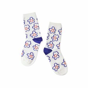 ポップ フラワー ソックス (ホワイト) レディース くつ下 靴下 IMPORT POP SOCKS