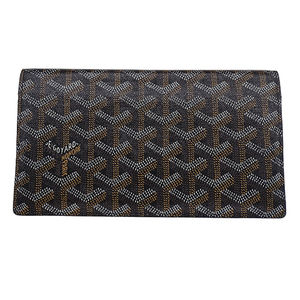 ゴヤール GOYARD 財布 メンズ ブランド 長財布 二つ折り財布 PVC レザー リシュリュー ヘンリーボーン ブラック