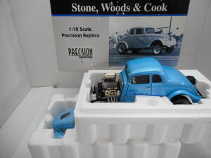 ☆送料無料・Precision Miniatures 1750台限定☆1/18 ☆ 1933 Willys Gasser, Blue Stone Woods & Cook ☆24012