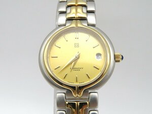 1円◆稼働◆ ジバンシー ゴールド クオーツ レディース 腕時計 N25503