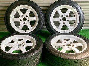 【大人気!!】RAYS レイズ TE37 GRAVEL 15in 7J+35 PCD114.3 ナンカン ns-2R 195/55R15 インテグラ シビック EK9 FD2 ロードスター