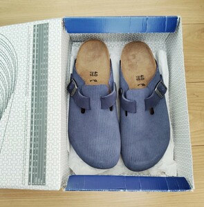 新品 定価20900円 BIRKENSTOCK ビルケンシュトック BOSTON ボストン クロッグ サンダル ネイビー コーデュロイ