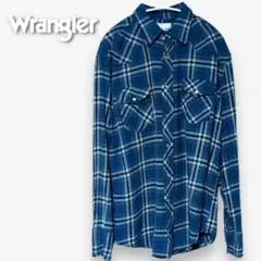 ラングラー　WRANCHER SHIRTS　ブルーグリーン　Ｍ～Ｌサイズ相当