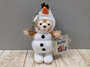 ◇ディズニー 《未使用品》香港ディズニー ダッフィー ぬいぐるみキーチェーン タグ付 オラフ アナと雪の女王 5L265 【60】