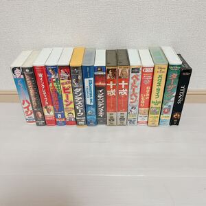 1円スタート 未検品 VHS ビデオ まとめ売り 15本セット アニメ 洋画 動作未確認 ジャンク品　　　A576