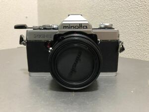 ジャンク品 一眼レフカメラ ミノルタ MINOLTA XG-E 望遠レンズ付