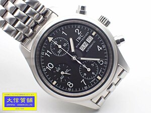 IWC インターナショナルウォッチカンパニー メンズウォッチ フリーガー クロノ 自動巻 IW370607 ブラック 中古A 【送料無料】 B-2174