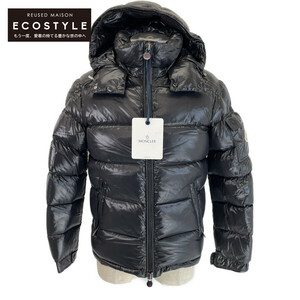 美品/国内正規/22年製 MONCLER モンクレール MAYAマヤ フード付 ダウン ジャケット 0 ネイビー メンズ