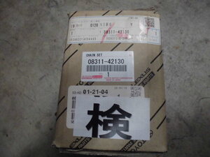 未使用ハイエース等にレクサス/トヨタ純正タイヤチェーン08311-42130 送料1000円 195/80R15 215/70R15 205R14 195R15 Lexus Toyota genuine