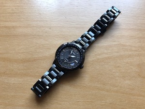AK47 レア 電波 ソーラー 良品 CASIO カシオ SHEEN シーン TOUGH SOLAR SHW-1501 サファイアガラス ブラック クオーツ レディース 腕時計