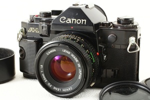 ジャンク品◆Canon キヤノン A-1 New FD 50/1.8◆フィルム一眼レフカメラ/A4474