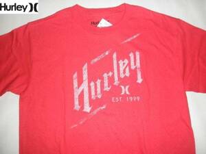 USA購入サーフ系《Hurley》 Regular Fit LOGOプリントT US M RED